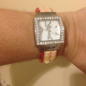 Geneva wrap bracelet watch